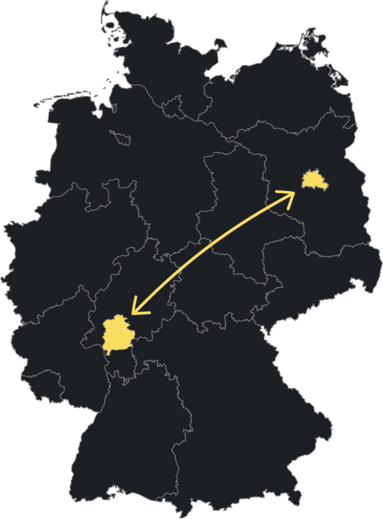 Umzüge von Berlin nach Frankfurt am Main