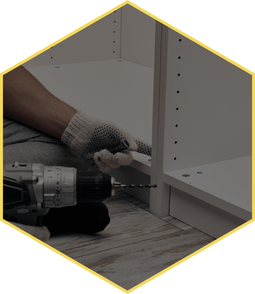 Schrankaufbau Icon Hexagon PNG
