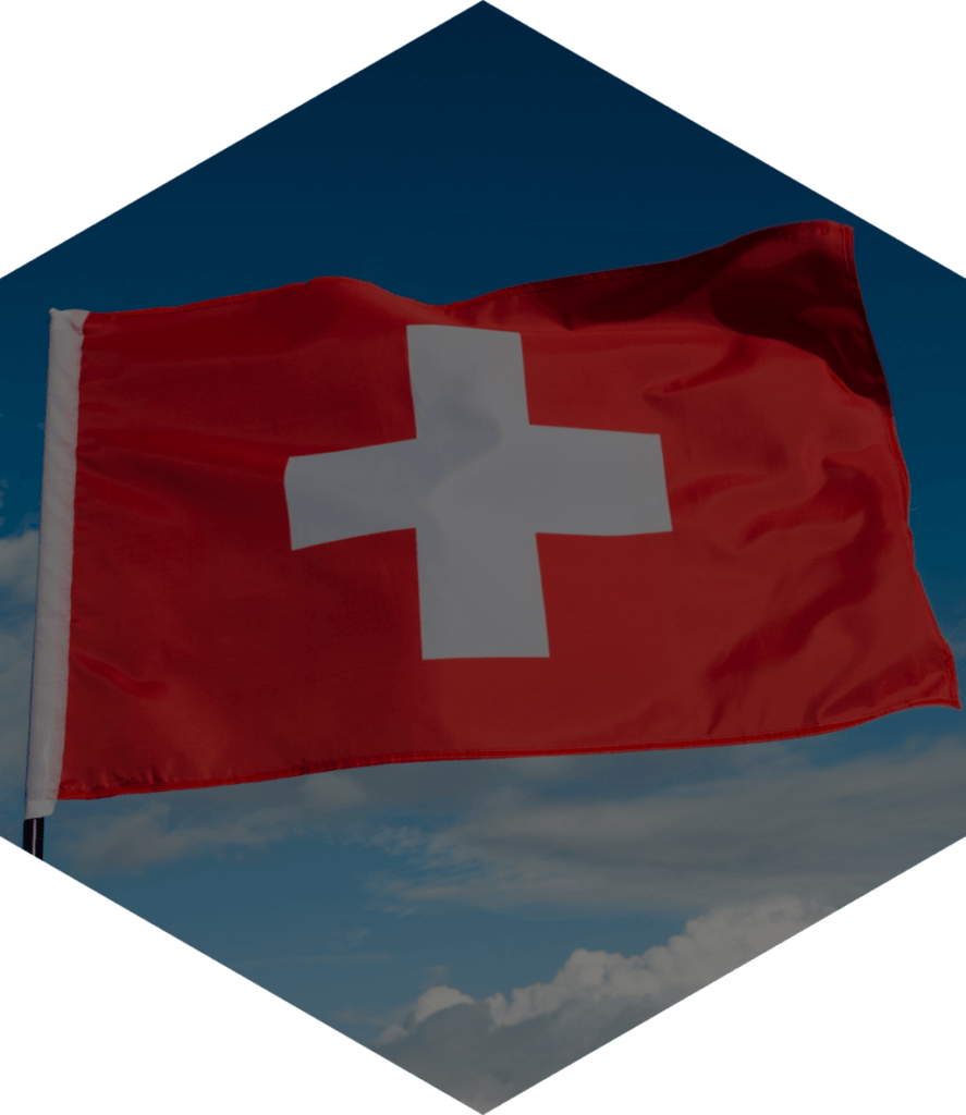 Schweizer Flagge Hexagon PNG